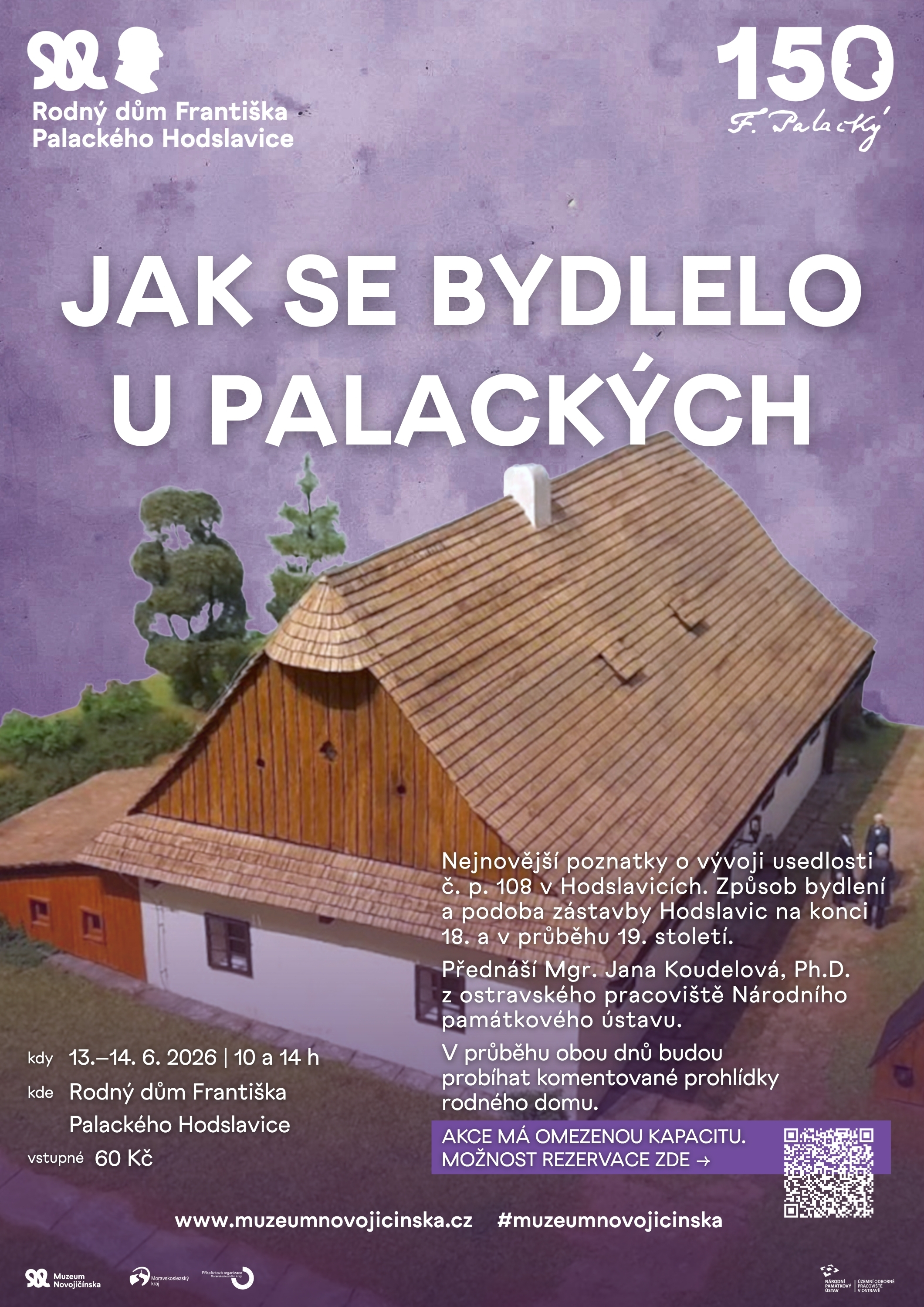 TISK plak&aacute;t Bydlen&iacute; u Palack&yacute;ch QR